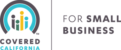 A logo for covered california for small business.