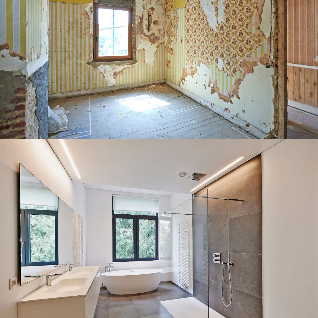 Avant et après rénovation salle de bain