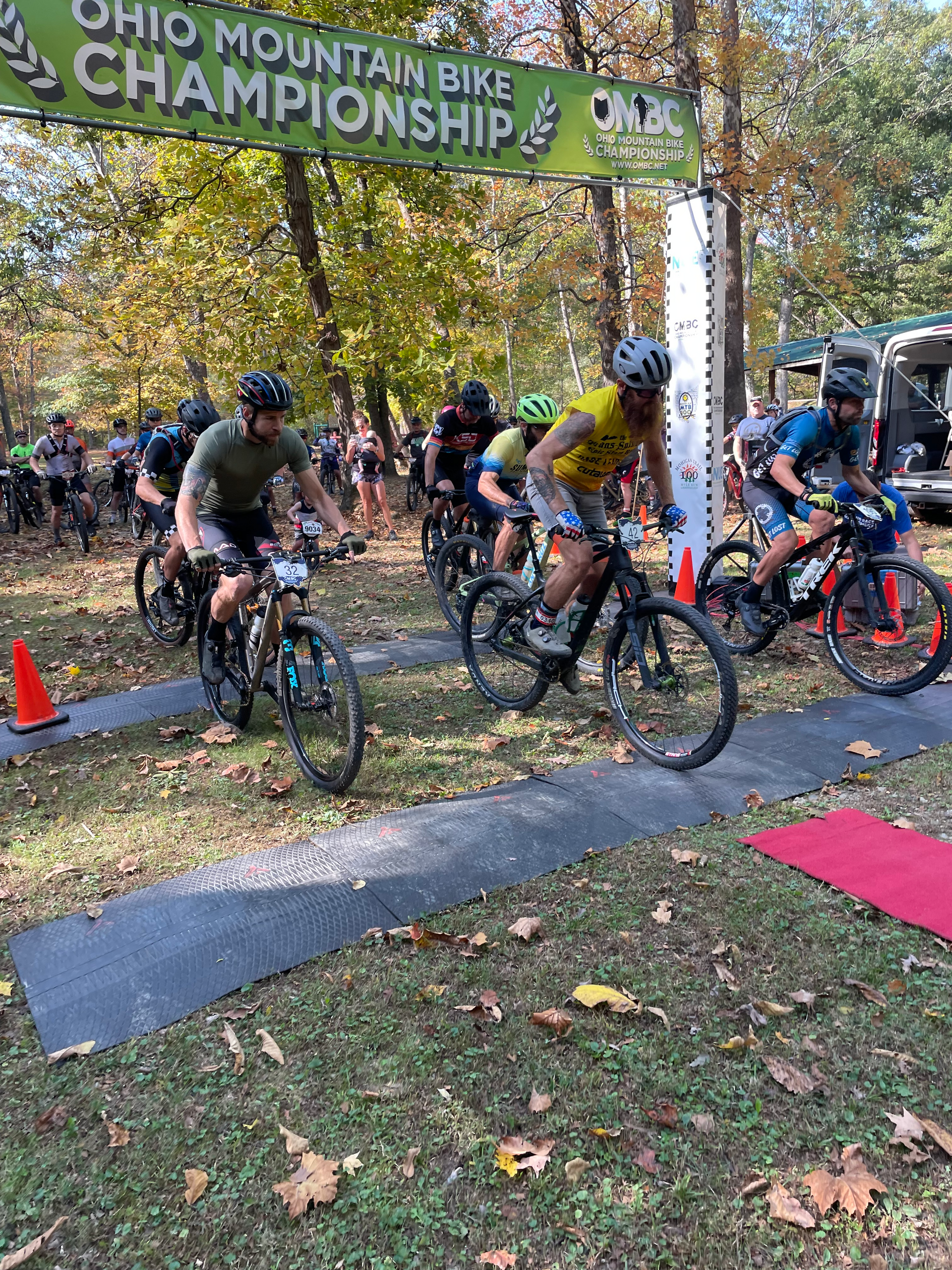 Mohican MTB 100 racers.