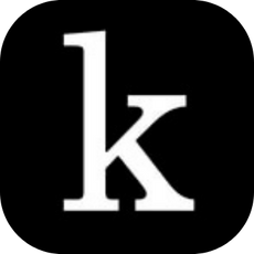 A black square with a kanopy logo inside of it.