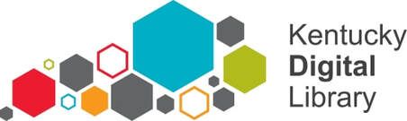 A kentucky digital library logo with a bunch of hexagons in it.