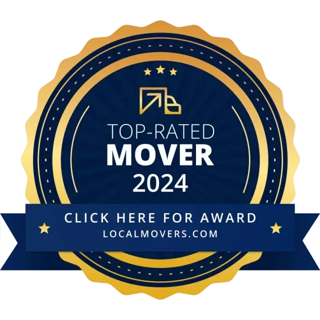 A seal that says top-rated mover 2024 click here for award