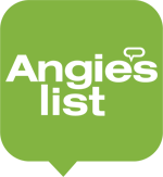 The logo for angie 's list is green and white.