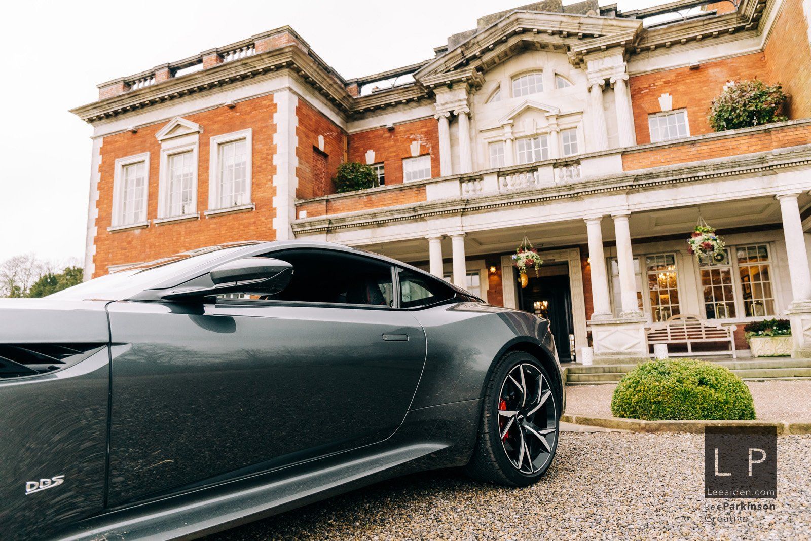 Photoshoot of the Aston Martin DBS Superleggera at Eaves Hall Clitheroe Lancashire by Wedding and Automotive Photographer