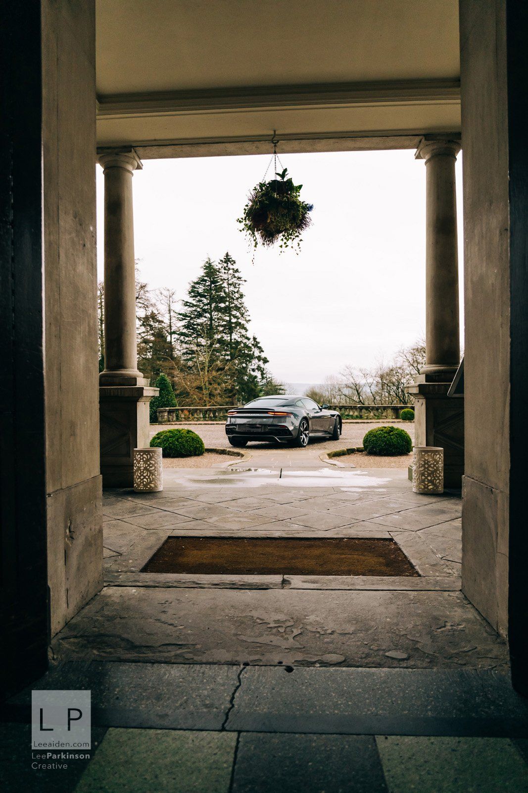 Photoshoot of the Aston Martin DBS Superleggera at Eaves Hall Clitheroe Lancashire by Automotive Photographer