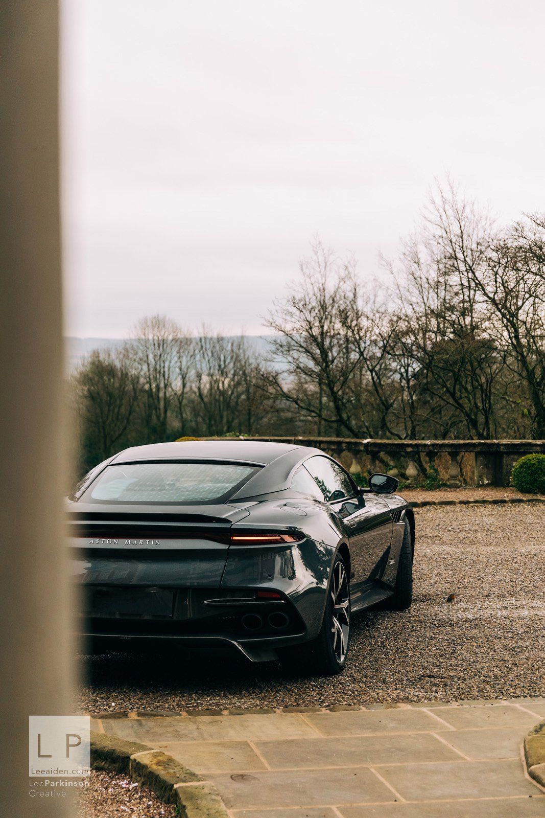 Photoshoot of the Aston Martin DBS Superleggera at Eaves Hall Clitheroe Lancashire by Automotive Photographer