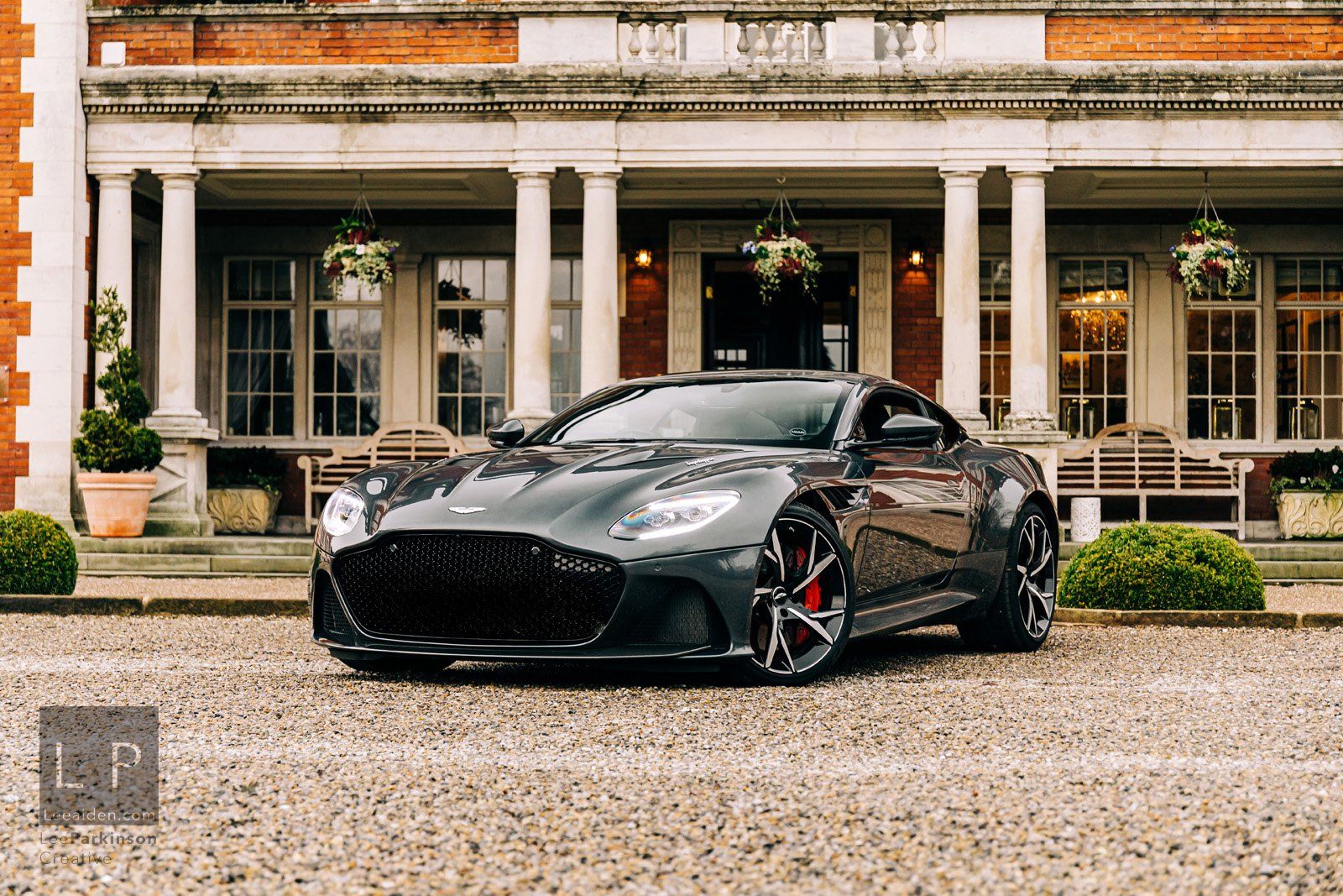 Photoshoot of the Aston Martin DBS Superleggera at Eaves Hall Clitheroe Lancashire by Wedding and Automotive Photographer