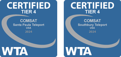 Certified Tier 4 WTA Santa Paula and Southbury Teleports