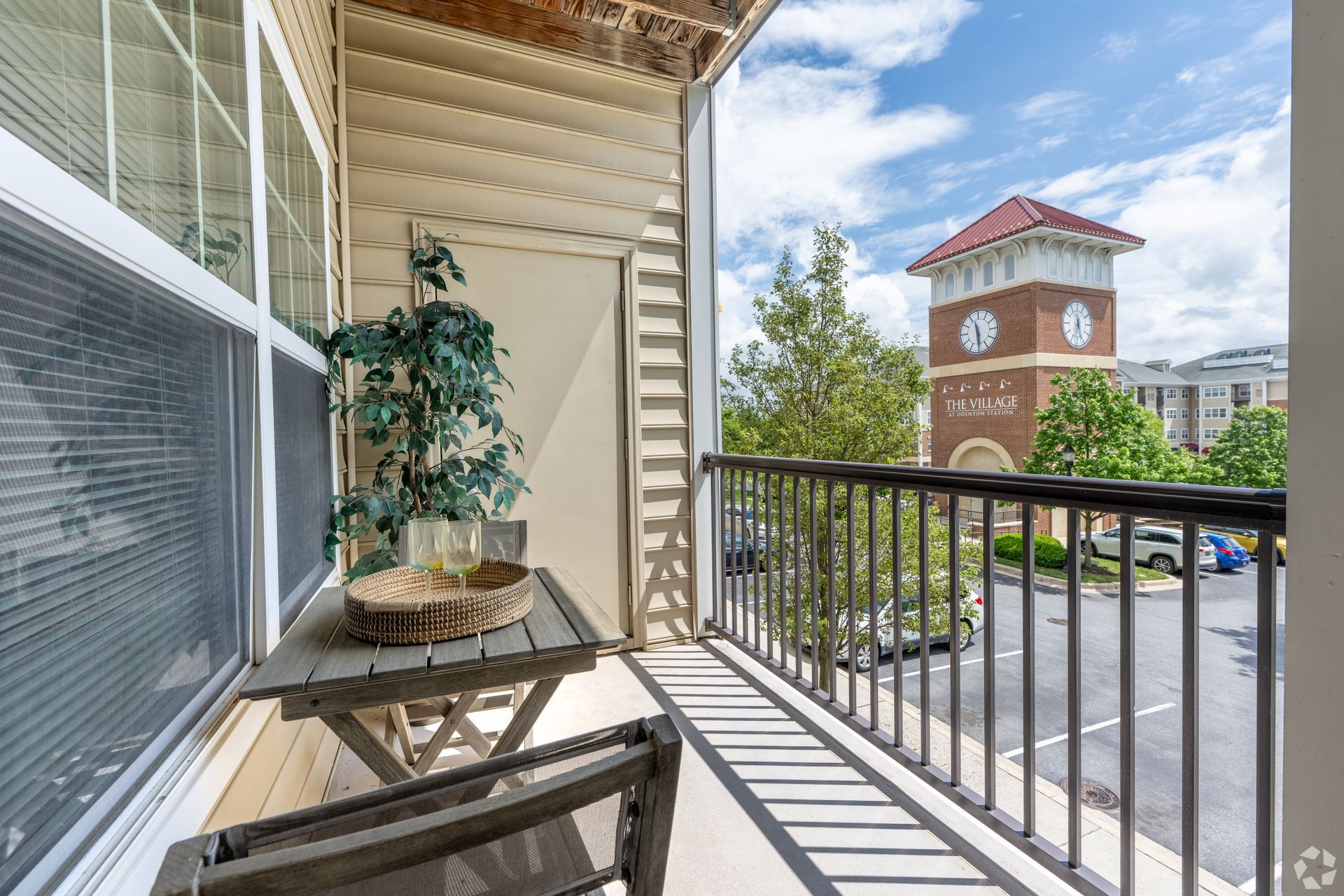 The Village at Odenton Station apartment community with shuffle board.