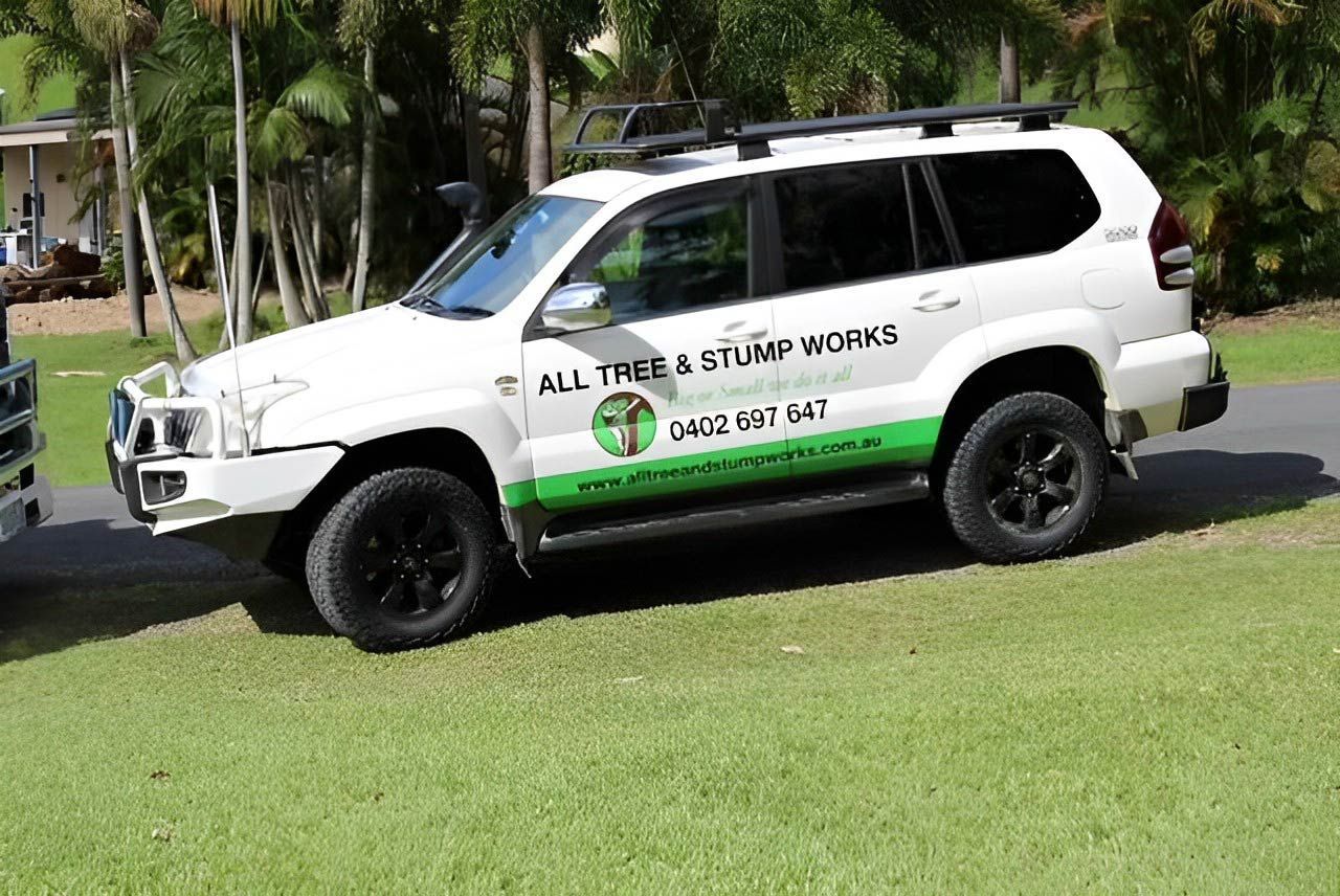 All Tree & Stump Works Vehicle — All Tree and Stump Works in Cobaki, NSW