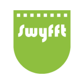 Green logo of Swyfft, a stylized pocket with white text.