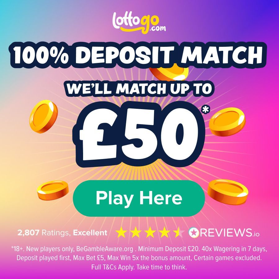 lottogo 50 deposit match