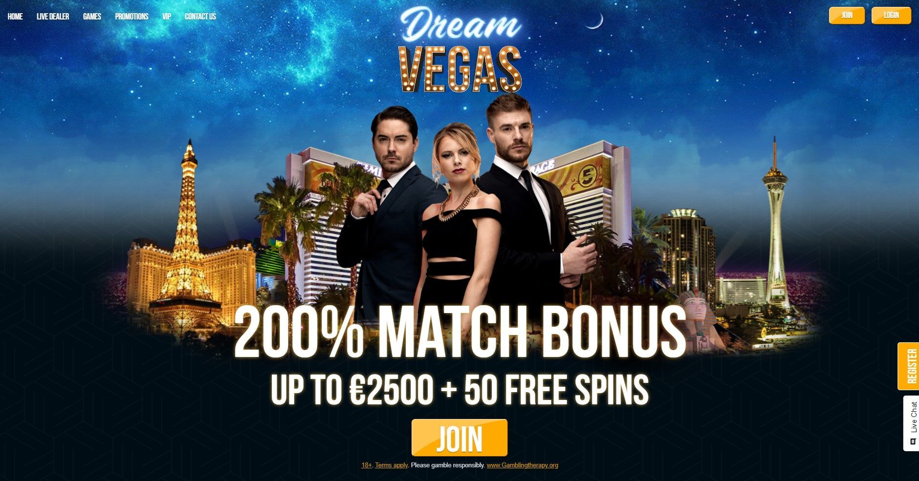 dream vegas online casino Offer from Go Gambling