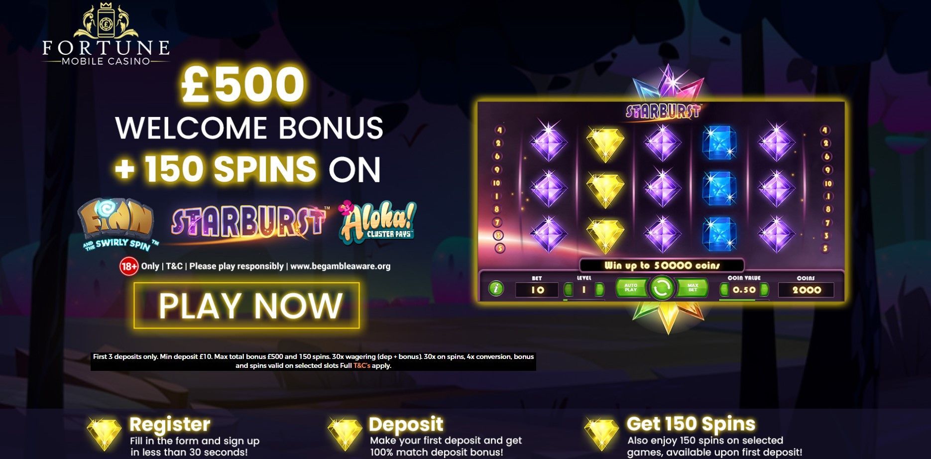 fortune mobile  online casino Offer from Go Gambling