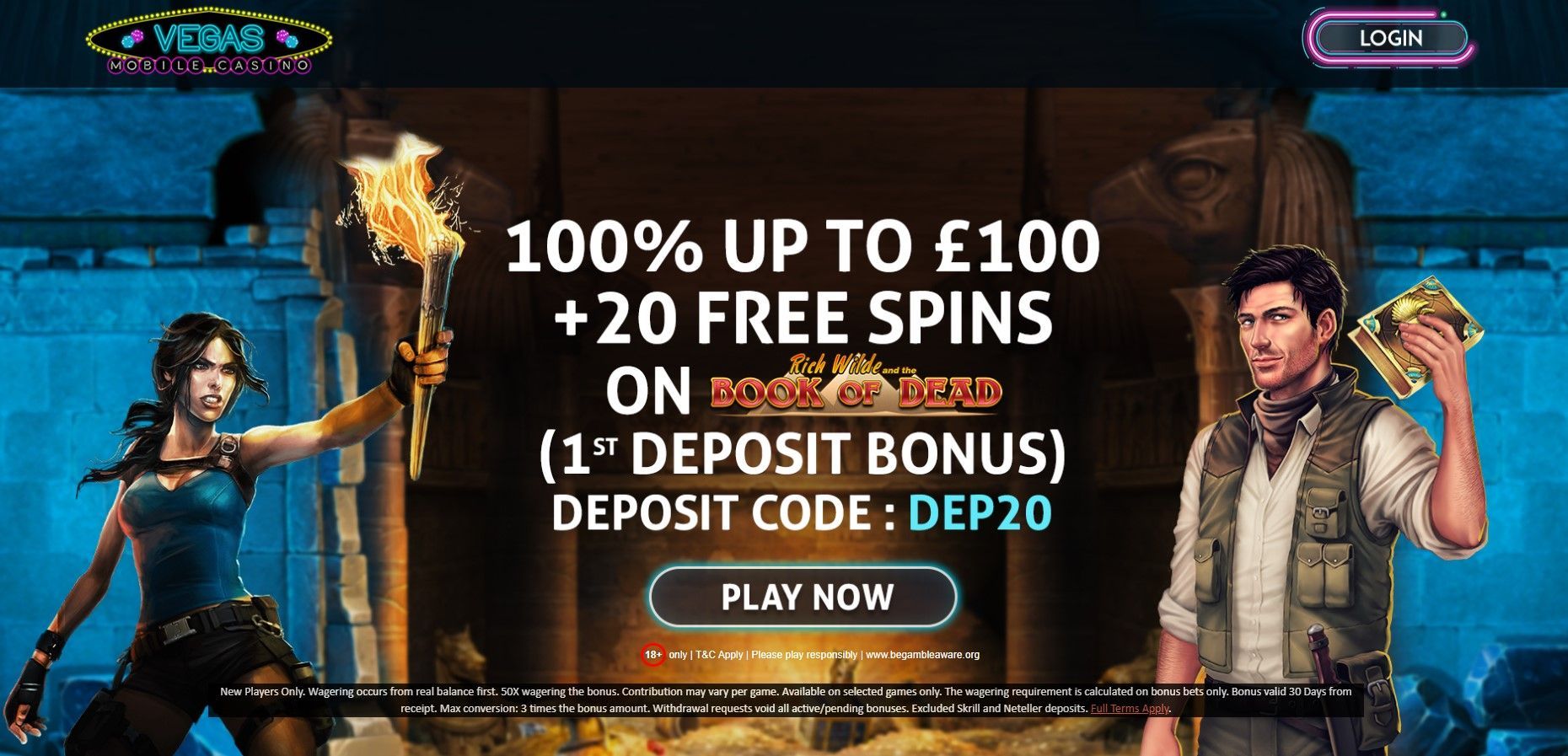 vegas mobile  online casino Offer from Go Gambling