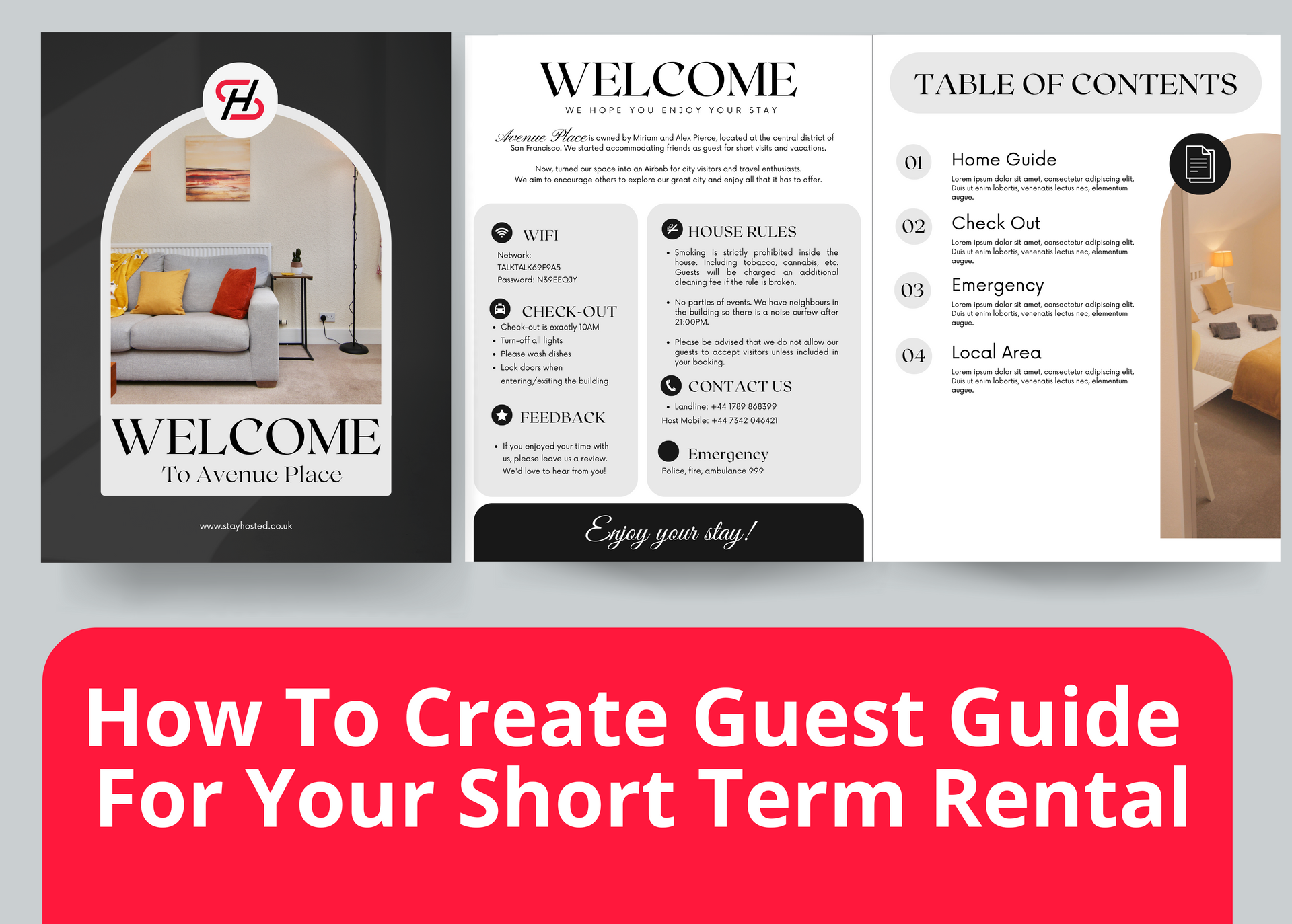Create a guest guide for your airbnb / short term rental
