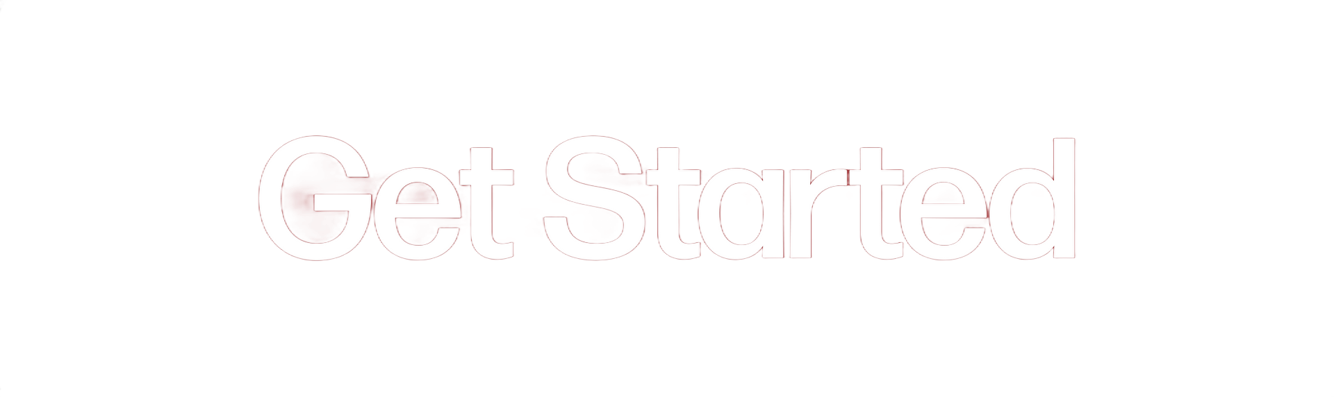 A red button that says get started on it