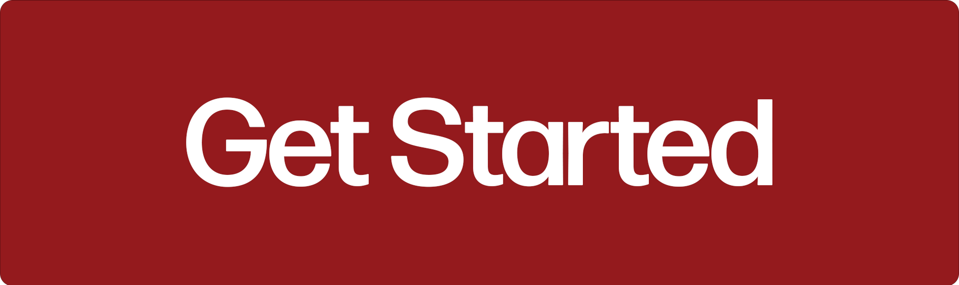 A red button that says get started on it
