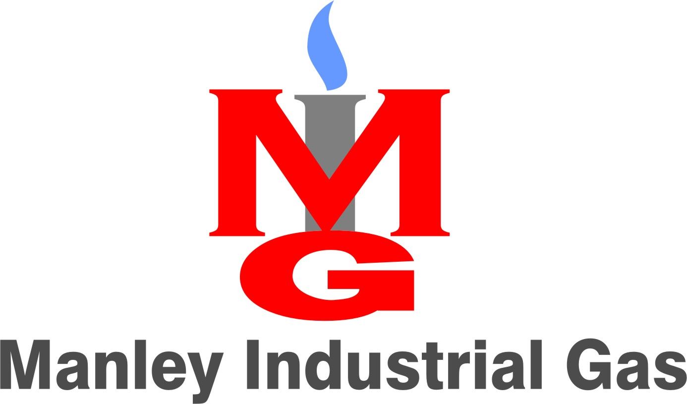 A manley industrial gas logo with a candle in the middle.