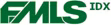 A green fms idx logo on a white background
