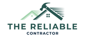 The logo for the reliable contractor shows a house and a hammer.