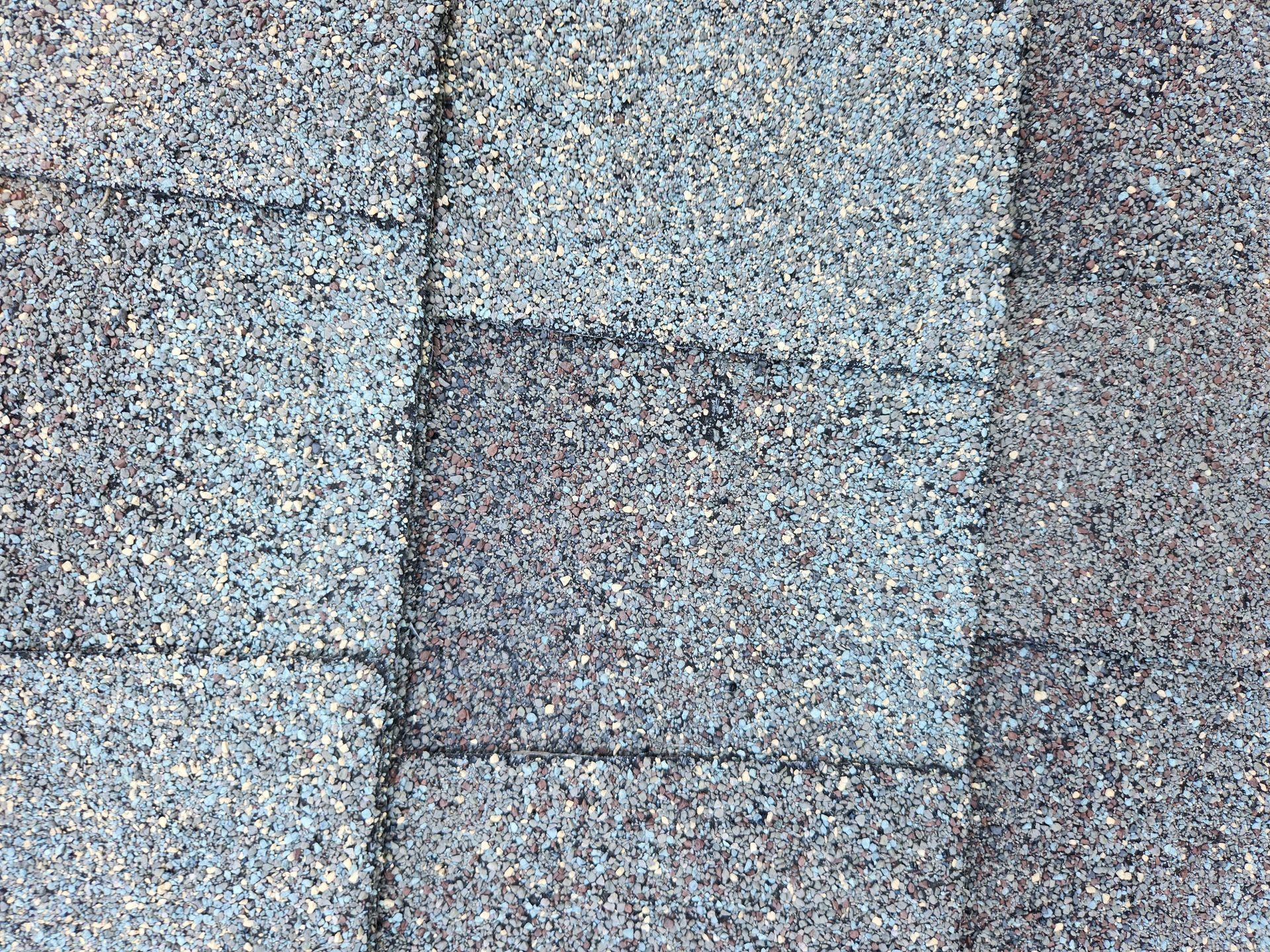 A close up of a roof with a hole in it.