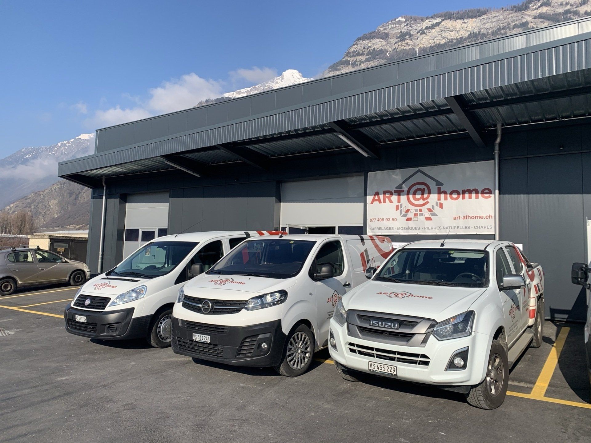 Camion Entreprise de carrelage Sion