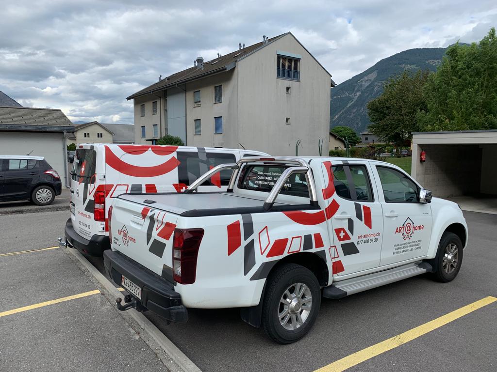 Camion Entreprise de carrelage Martigny