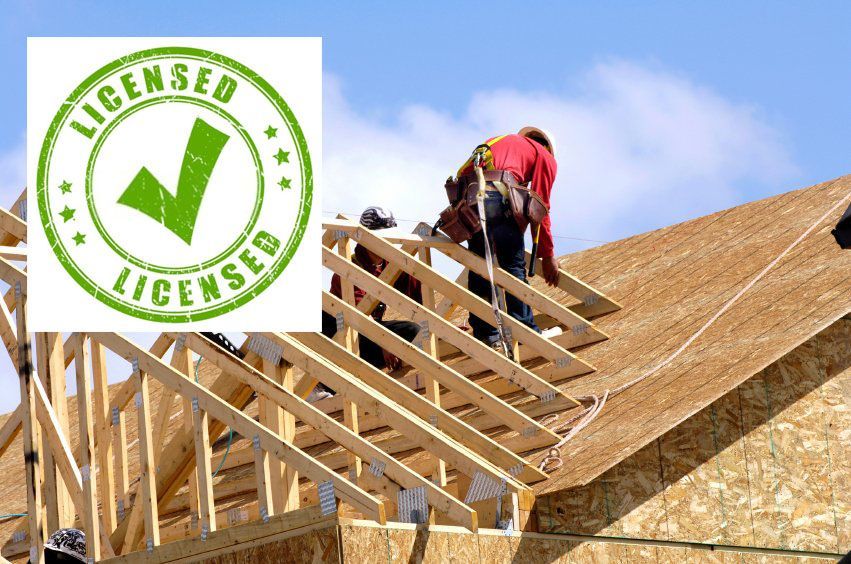 A picture of a licensed building under construction
