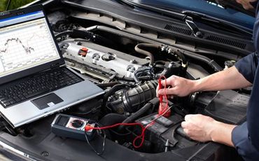 engine diagnostics checks at a garage