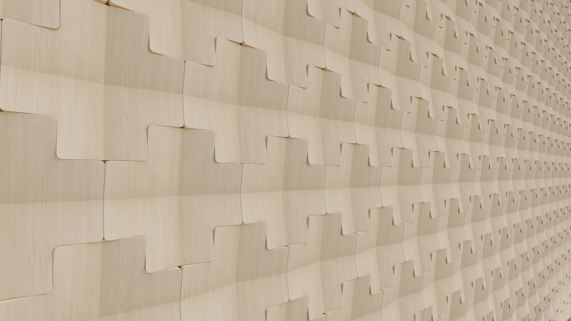 A close up of a brick wall with a checkered pattern.