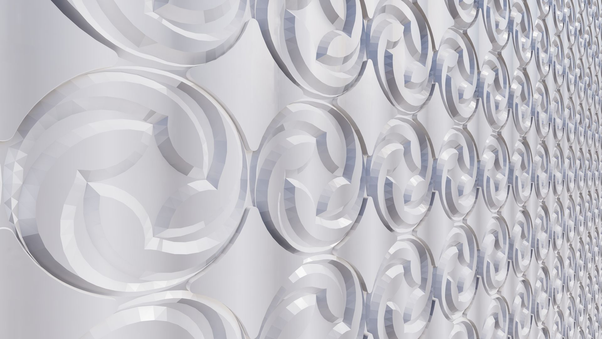 A close up of a wall with a pattern of circles on it.