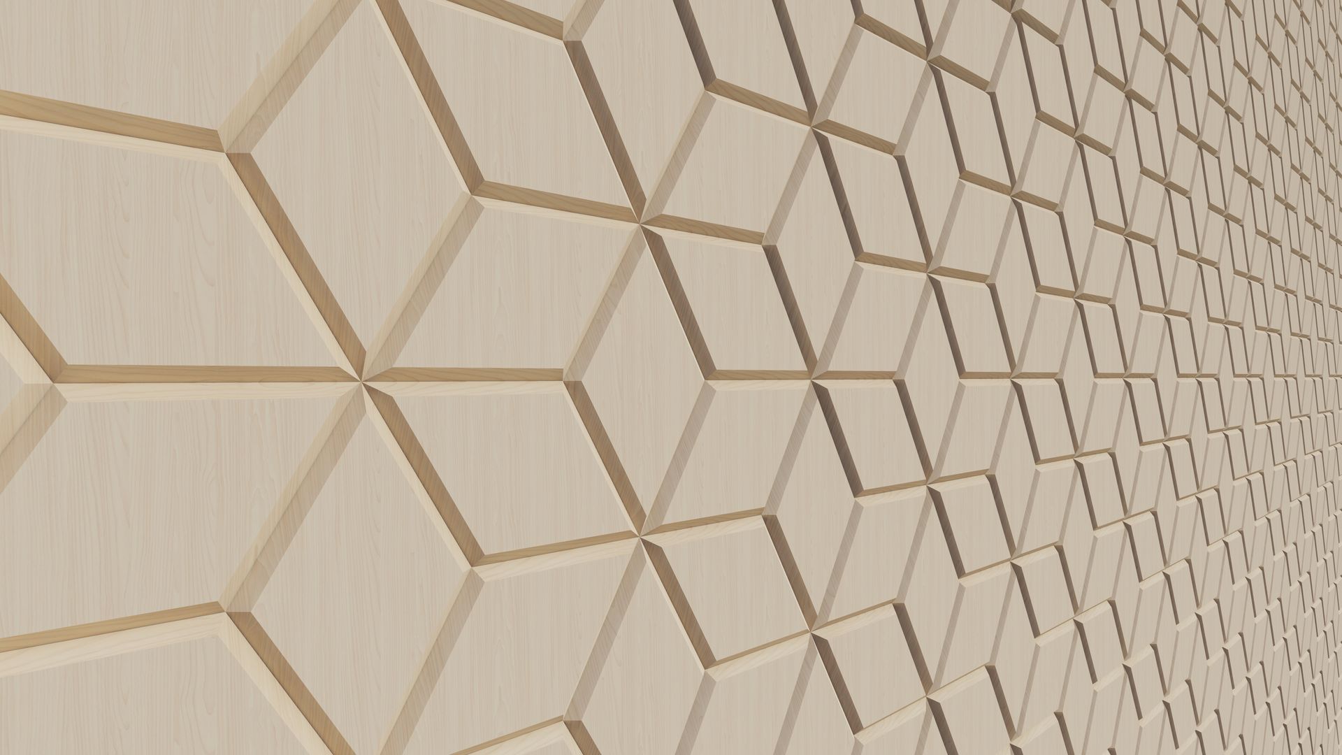 A close up of a wall with a geometric pattern on it.