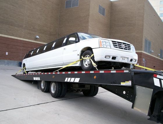 Allstar towing hauling a limo