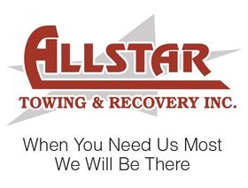 Allstar towing & recovery inc logo and slogan