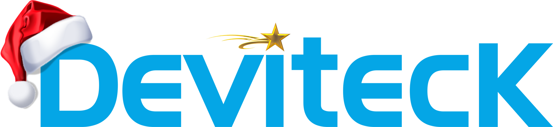 La palabra devitech está escrita en azul sobre un fondo blanco.