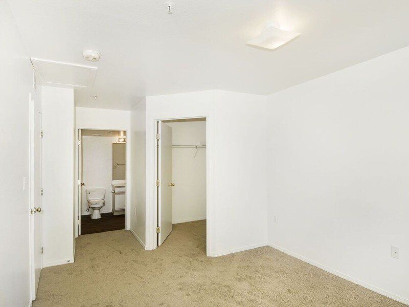 Closet and Bathroom | Woodlands Apartments