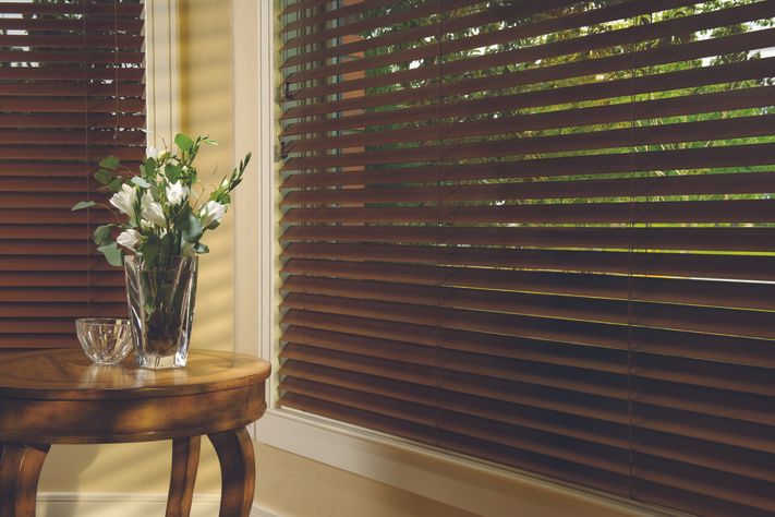 Add Warmth with Wooden Window Treatments Near New Braunfels, Texas (TX) like Parkland Wood Blinds