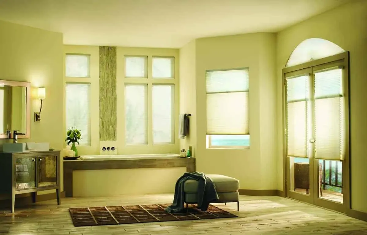 Coverings for Unique Custom windows near New Braunfels, Texas (TX) like Honeycomb Shades for Small Shapes