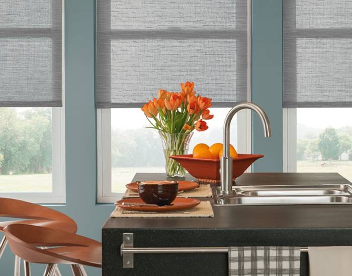 Graber® Lightweaves® Solar Shades, roller shades, banded shades, layered shades, near Spicewood, Texas (TX)