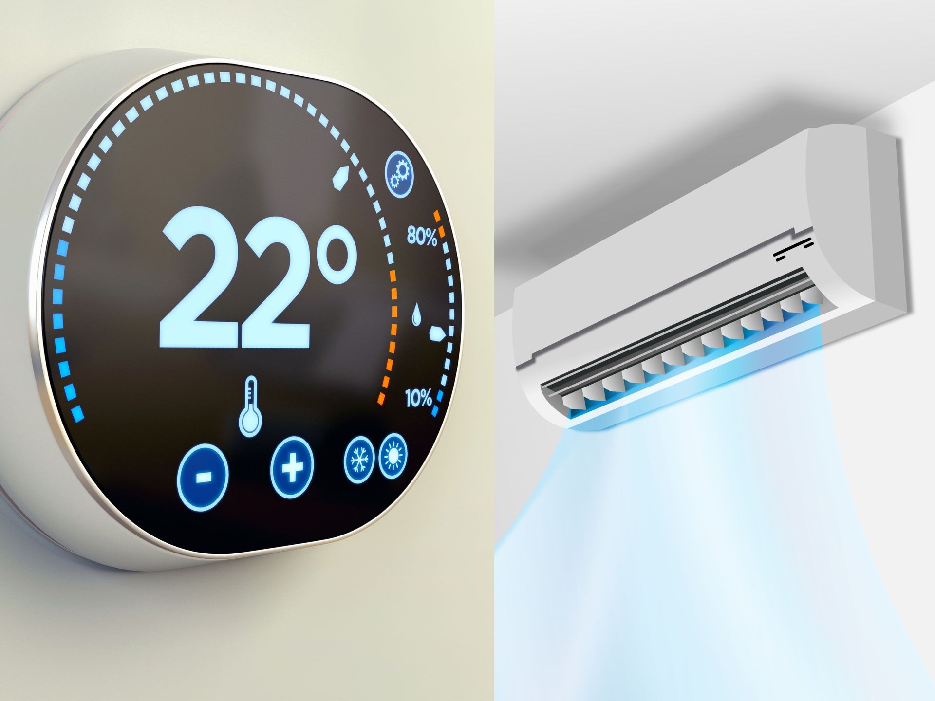 thermostat vs ac