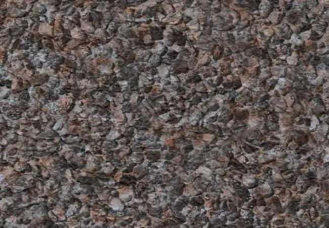 Un gros plan d'une membrane de PVC de couleur série rivière gris.