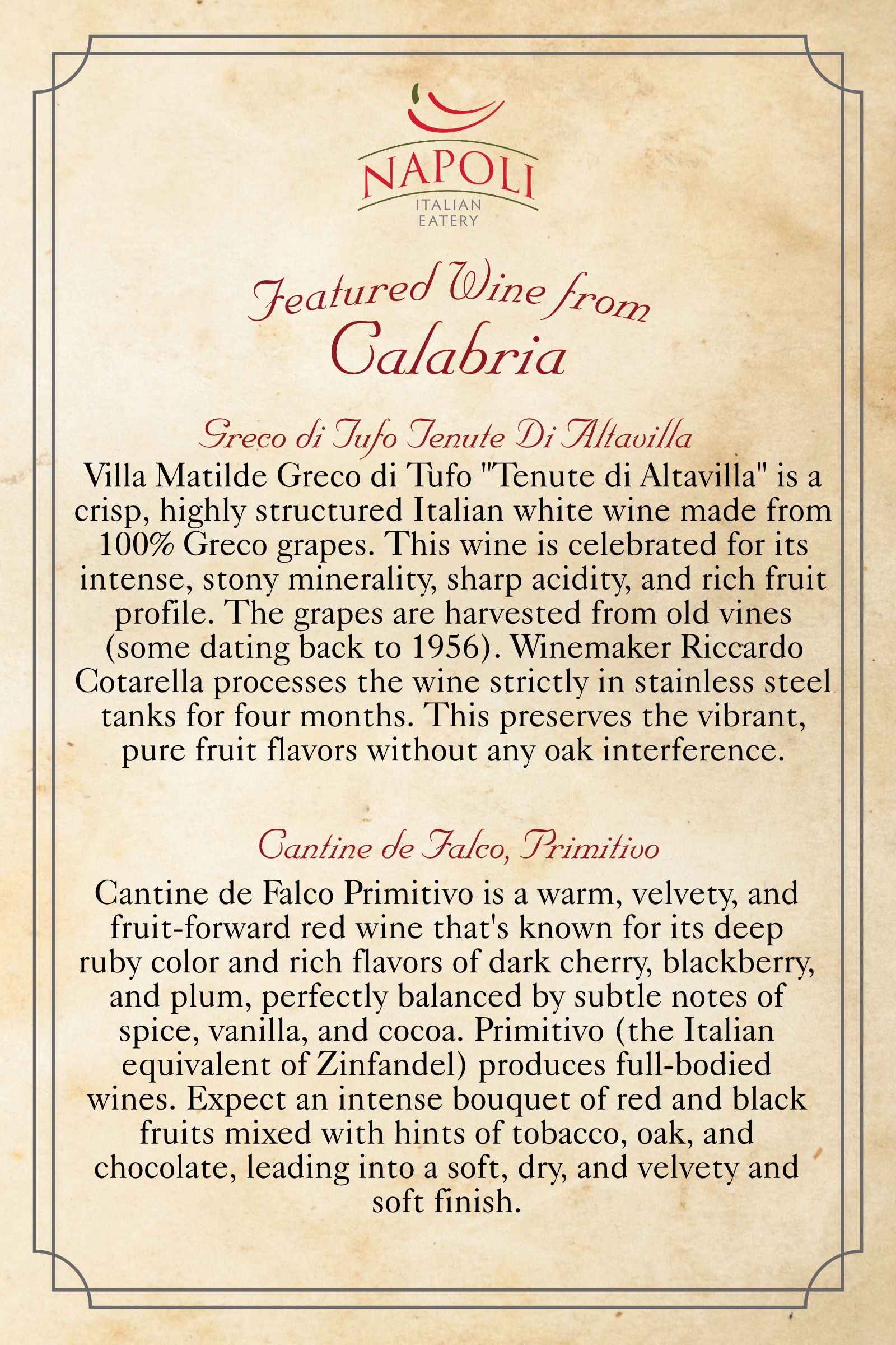 Featured Region — Wichita, KS — Napoli Italian Eatery