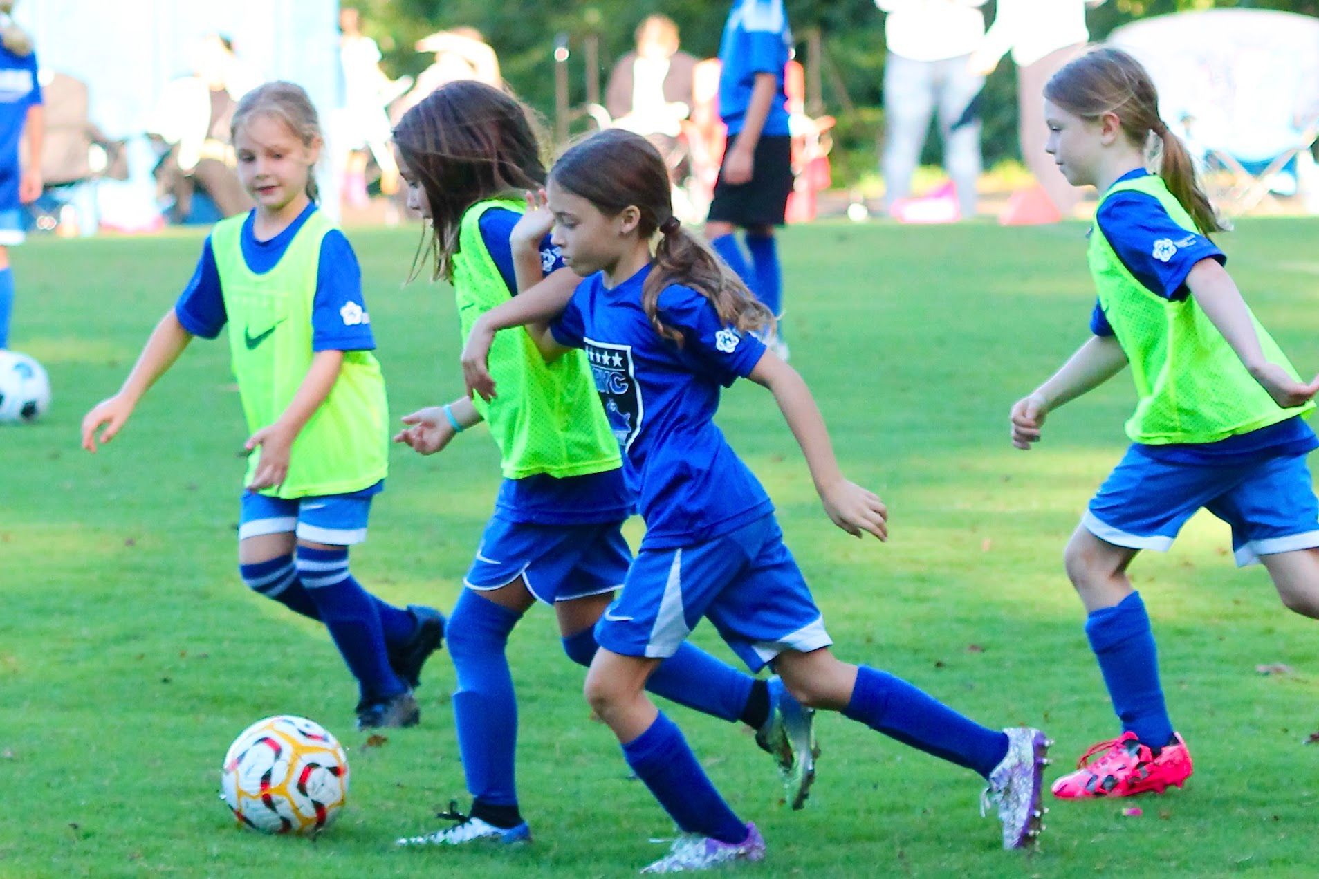 Youth players from BRYC Academy playing soccer
