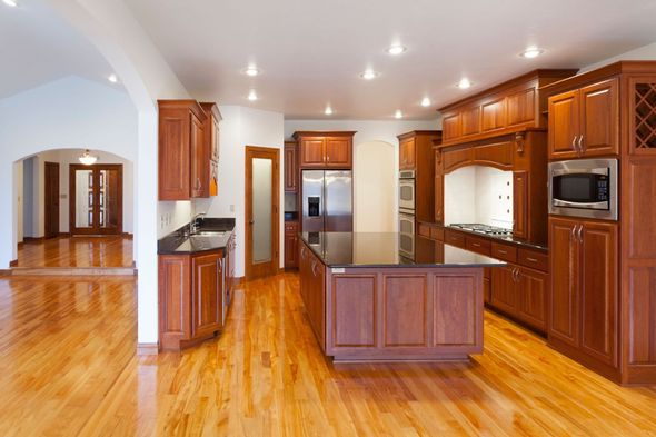 picture after our contractor finished the kitchen remodel job in Greensboro NC