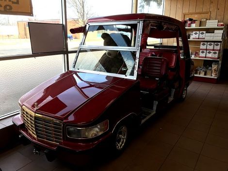 Red Golf Cart With Teddy Bear Inside - Chesterton, IN - Lan Cam Inc