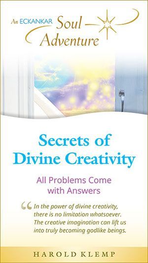 A book titled secrets of divine creativity by harold klemp