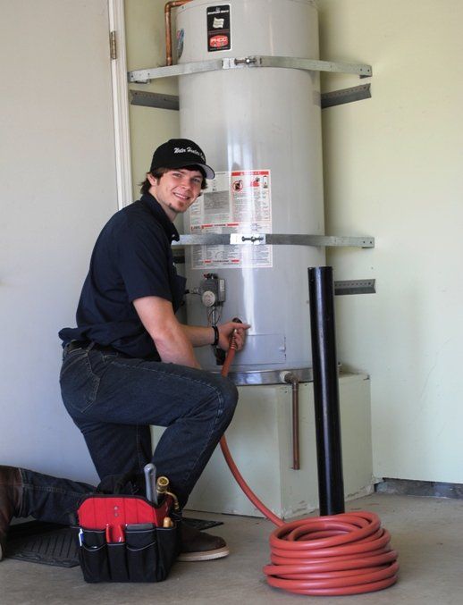 Draining Water Tank — Fresno, CA — Art Douglas Plumbing Inc.