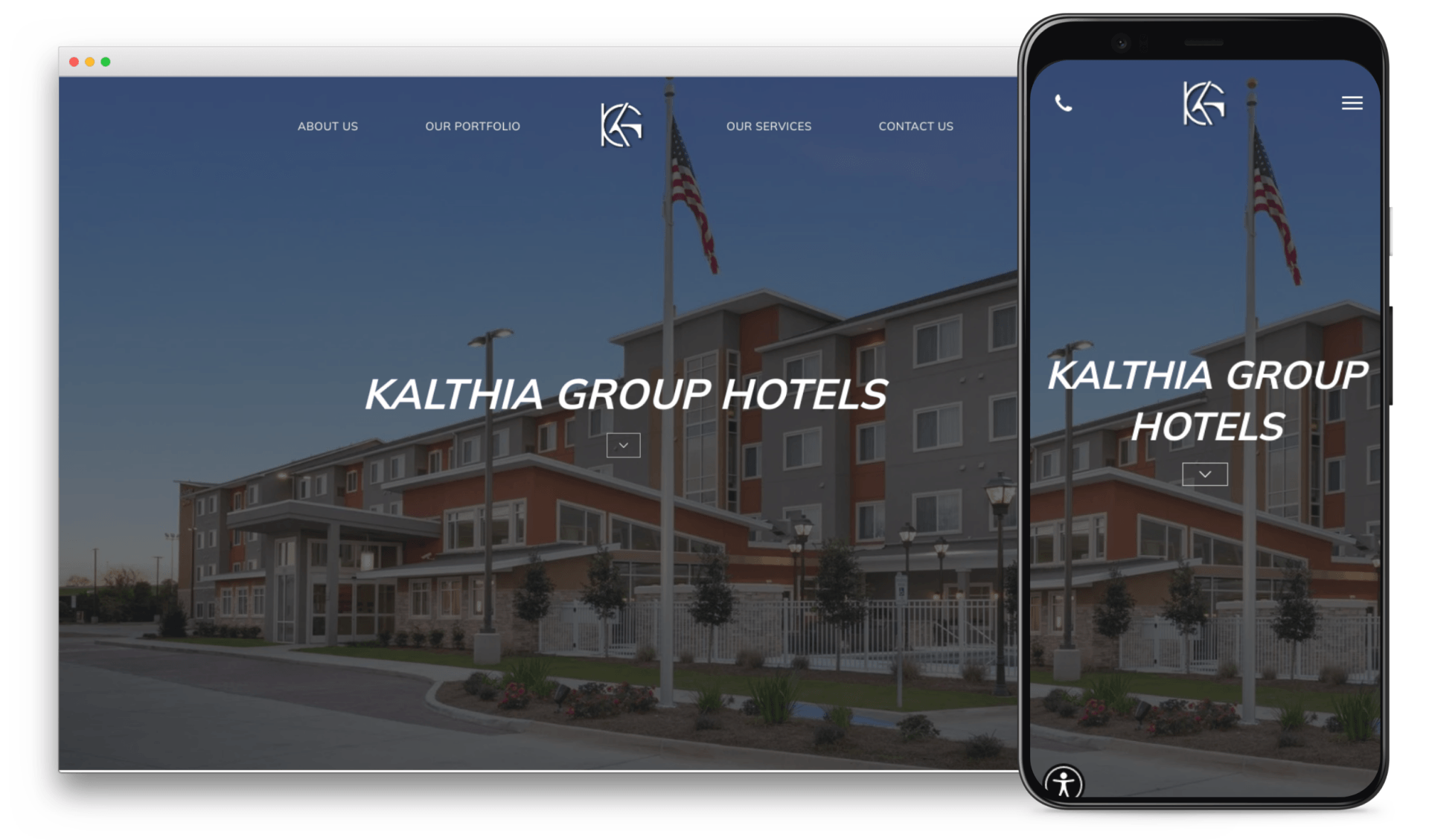 Kalthia Group Hotels Website in San Diego
