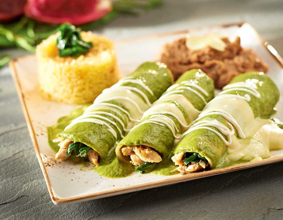 Mexican food on a plate